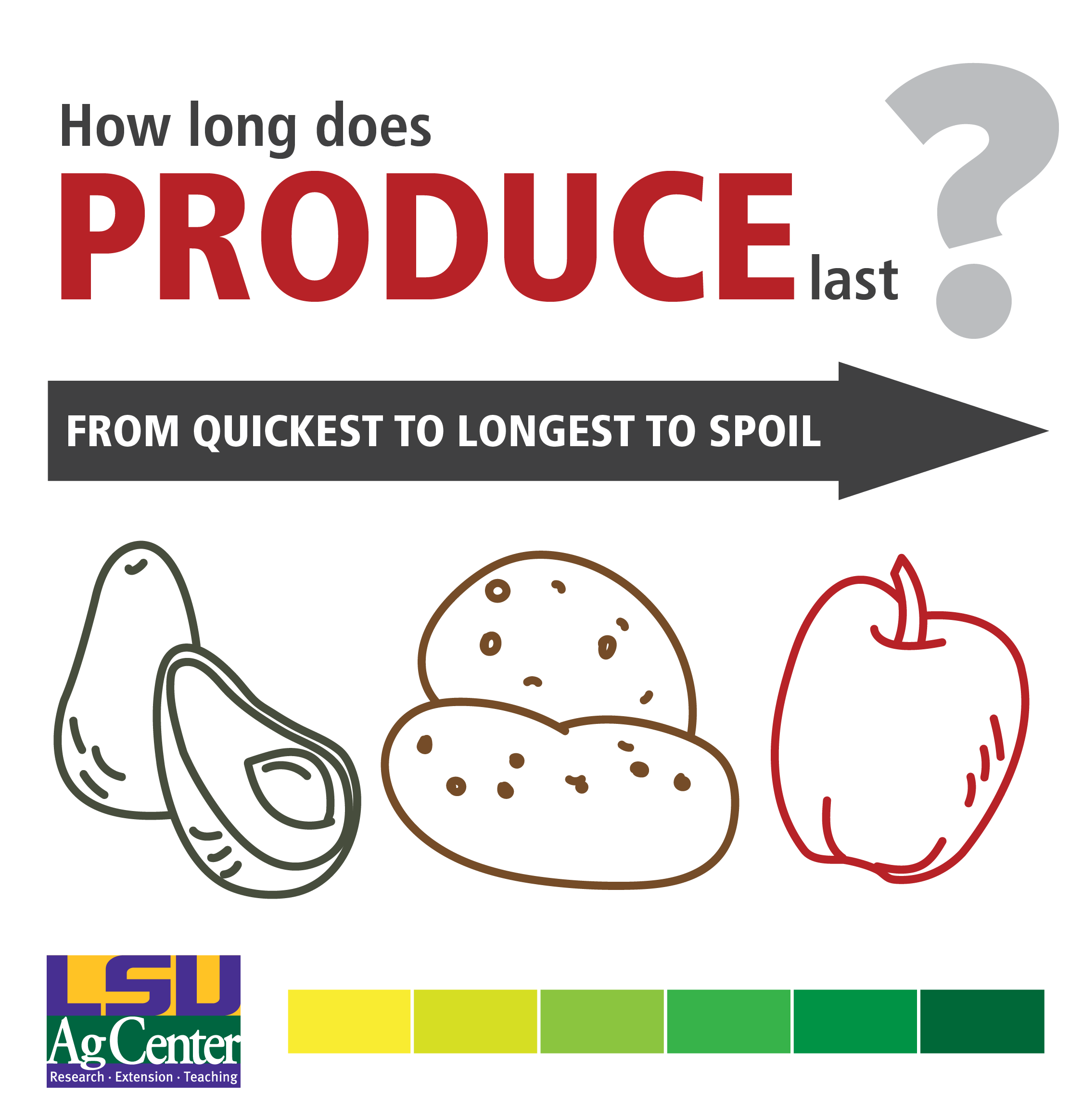 Stretching your supply between grocery visits: Which produce lasts longest?